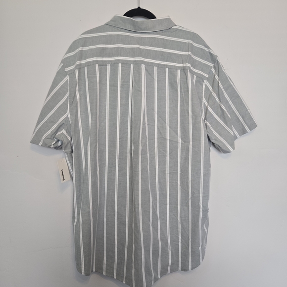 Sonoma Gray and White Striped Casual Shirt - Picture 2 of 4